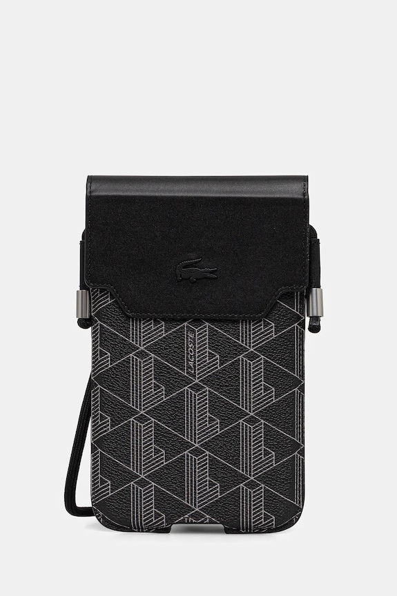 Lacoste pokrowiec na telefon na telefon czarny LCPSP17XPBSK
