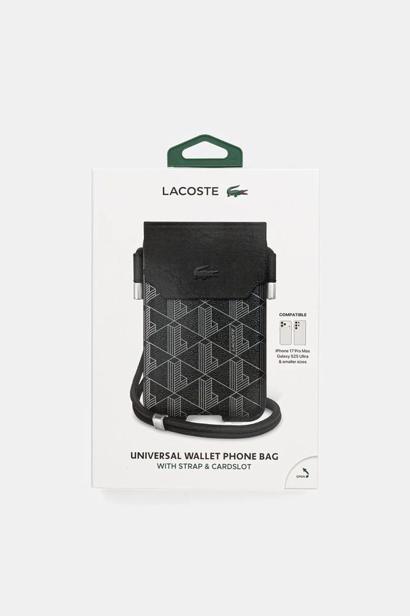 Lacoste pokrowiec na telefon LCPSP17XPBSK czarny