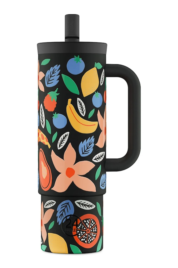 24bottles sticlă Straw Cup 800 Tropical multicolor Straw.Cup.800.Tropical