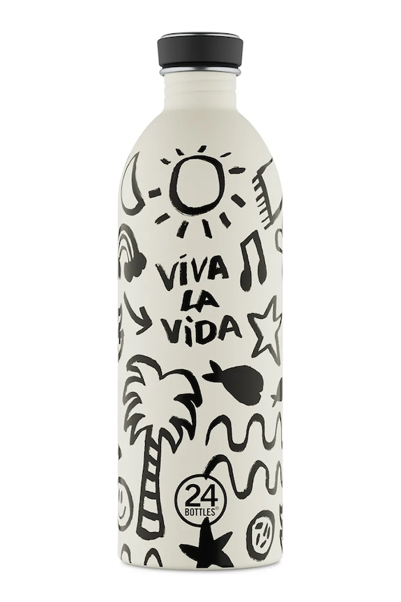 24bottles butelka Urban 1lt Viva la Vida biały Urban.1lt.Viva.la.Vida