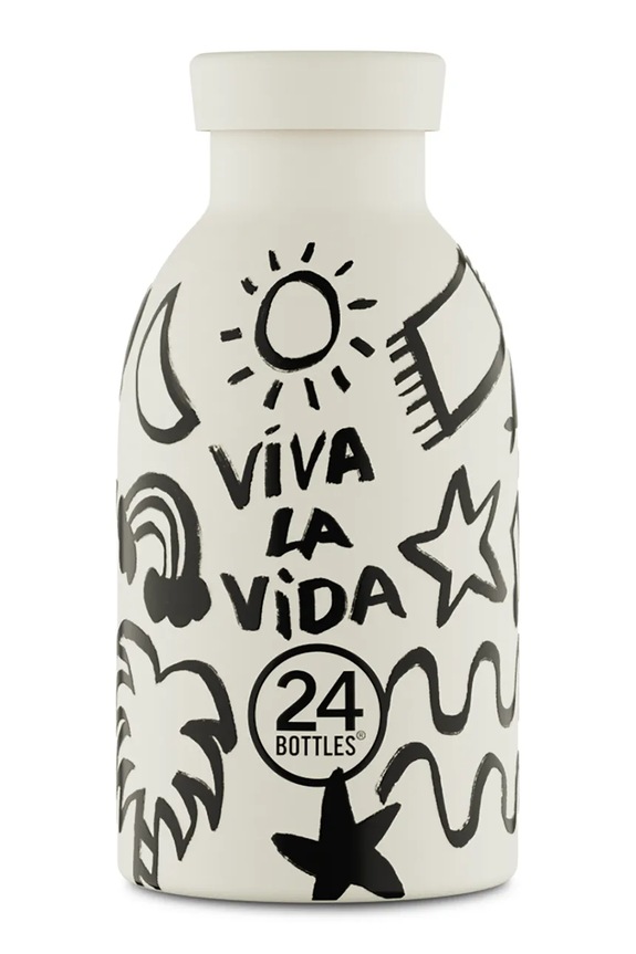 24bottles butelka termiczna Clima 330 Viva la Vida biały Clima.330.Viva.la.Vida