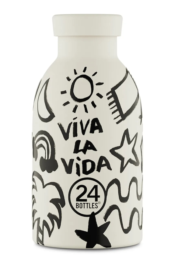 24bottles butelka termiczna Clima 330 Viva la Vida biały Clima.330.Viva.la.Vida