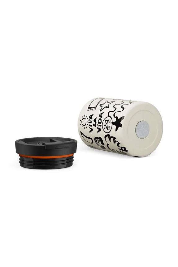 Accesorii 24bottles ceașcă Travel Tumbler 350 Viva la Vida Travel.Tumbler.350.Viva alb