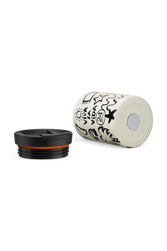 Accesorii 24bottles ceașcă Travel Tumbler 350 Viva la Vida Travel.Tumbler.350.Viva alb
