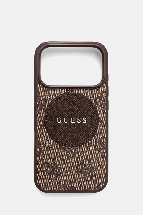 Obal na telefon Guess iPhone 17 Pro na mobil hnědá GUHMP17LP4PGRSGW