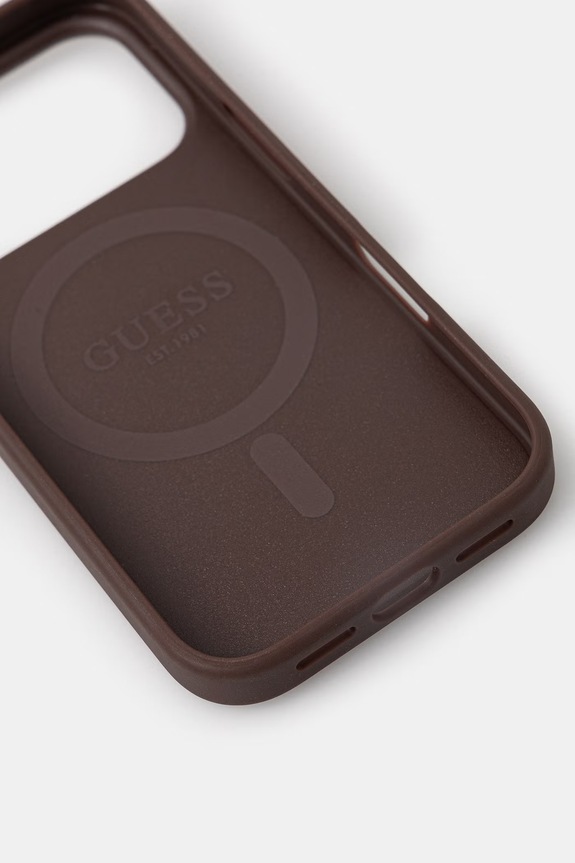 Obal na telefon Guess iPhone 17 Pro GUHMP17LP4PGRSGW hnědá AA00