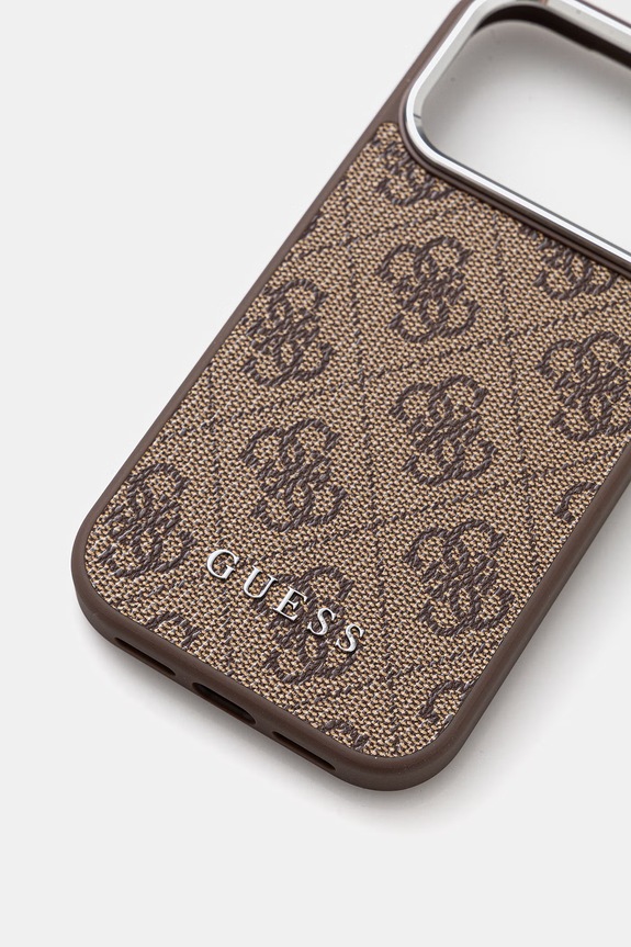Guess etui na telefon iPhone 17 Pro GUHMP17LP4GSSMCW brązowy AA00