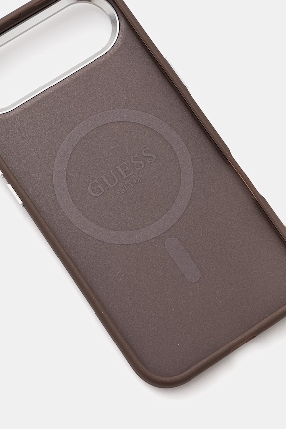 Guess etui na telefon iPhone 17 Air GUHMP17MP4GSSMCW brązowy AA00