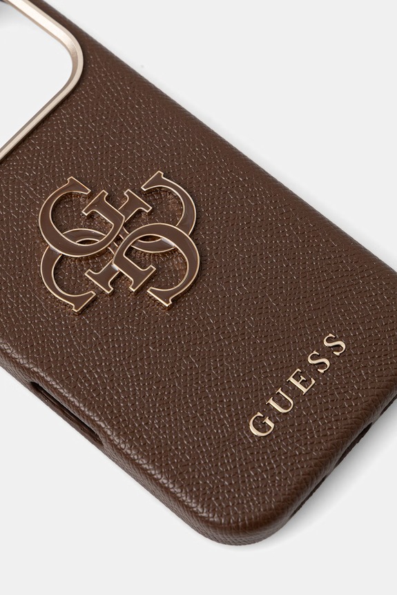 Guess etui na telefon iPhone 17 Pro GUHCP17L5PS4RGGW brązowy AA00