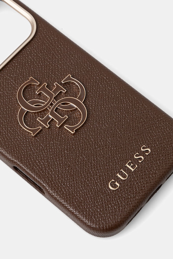 Guess etui na telefon iPhone 17 Pro GUHCP17L5PS4RGGW brązowy AA00