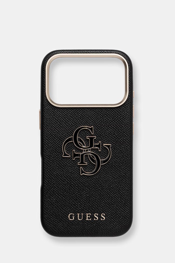 Guess etui na telefon iPhone 17 Pro na telefon czarny GUHCP17L5PS4RGGK