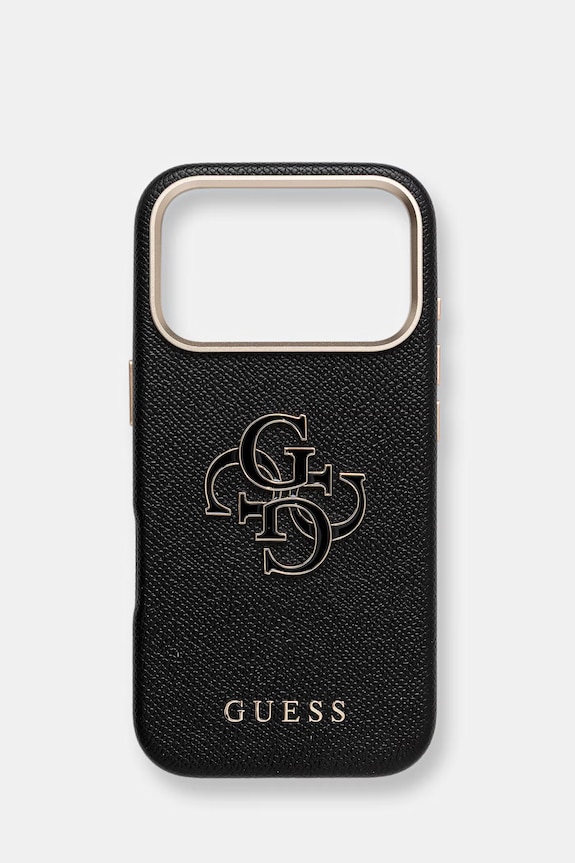 Guess etui na telefon iPhone 17 Pro na telefon czarny GUHCP17L5PS4RGGK