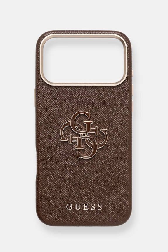 Guess husă pentru telefon iPhone 17 Pro Max pentru telefon maro GUHCP17X5PS4RGGW