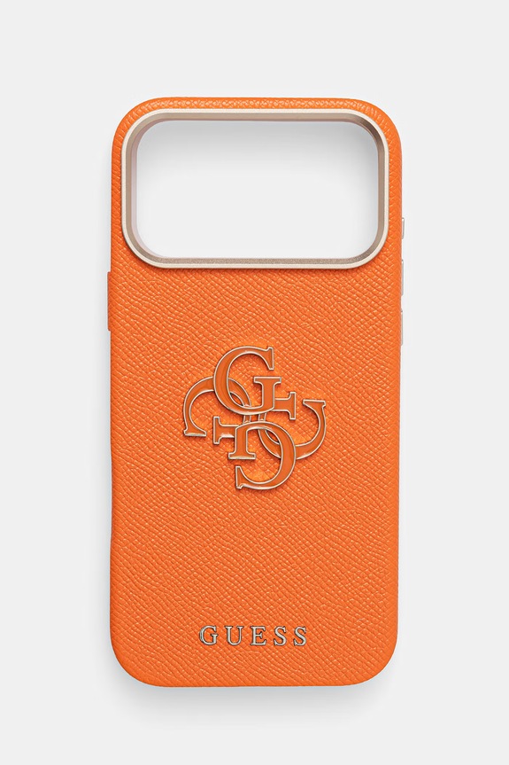 Guess etui na telefon iPhone 17 Pro Max na telefon pomarańczowy GUHCP17X5PS4RGGO