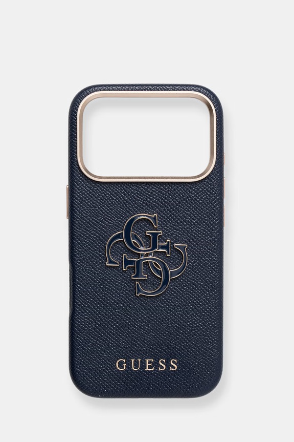 Guess etui na telefon iPhone 17 Pro na telefon niebieski GUHCP17L5PS4RGGB