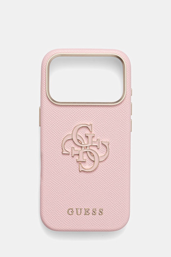 Кейс за телефон Guess iPhone 17 Pro щампа розов GUHCP17L5PS4RGGP