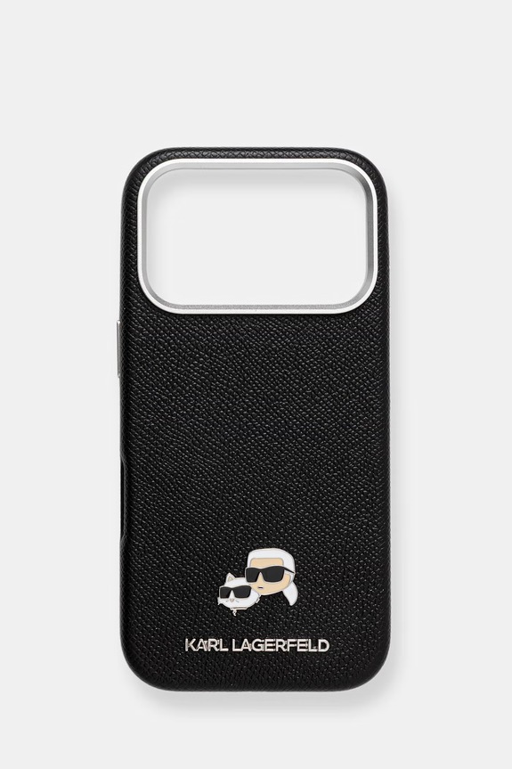 Θήκη κινητού Karl Lagerfeld iPhone 17 Pro απλικέ μαύρο KLHMP17L6PFKCLK