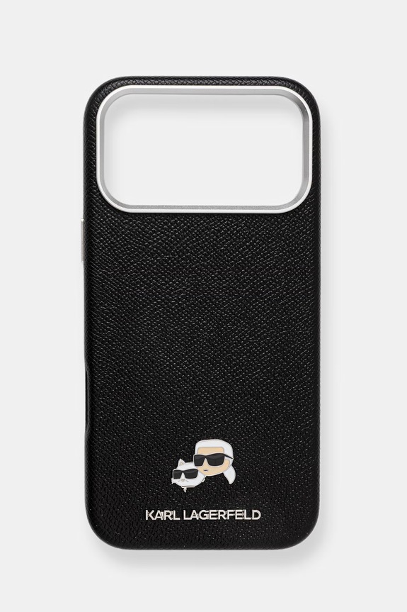 Karl Lagerfeld husă pentru telefon iPhone 17 Pro Max pentru telefon negru KLHMP17X6PFKCLK