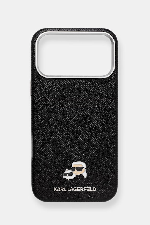 Karl Lagerfeld husă pentru telefon iPhone 17 Pro Max pentru telefon negru KLHMP17X6PFKCLK