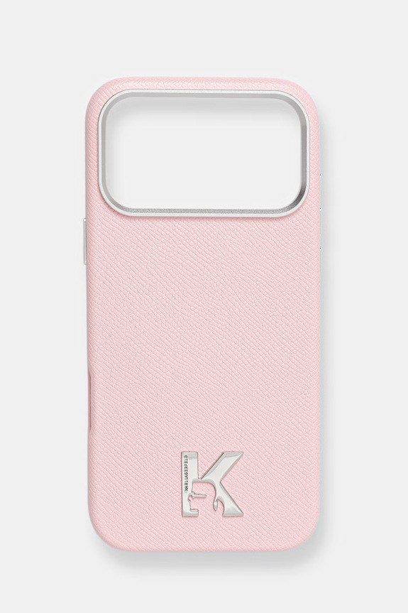 Karl Lagerfeld husă pentru telefon iPhone 17 Pro Max pentru telefon roz KLHMP17X5PGFKHGP