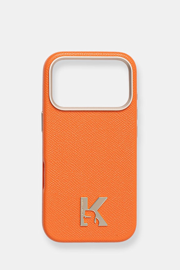 Etui za telefon Karl Lagerfeld iPhone 17 Pro za telefon narančasta KLHMP17L5PGFKHGO