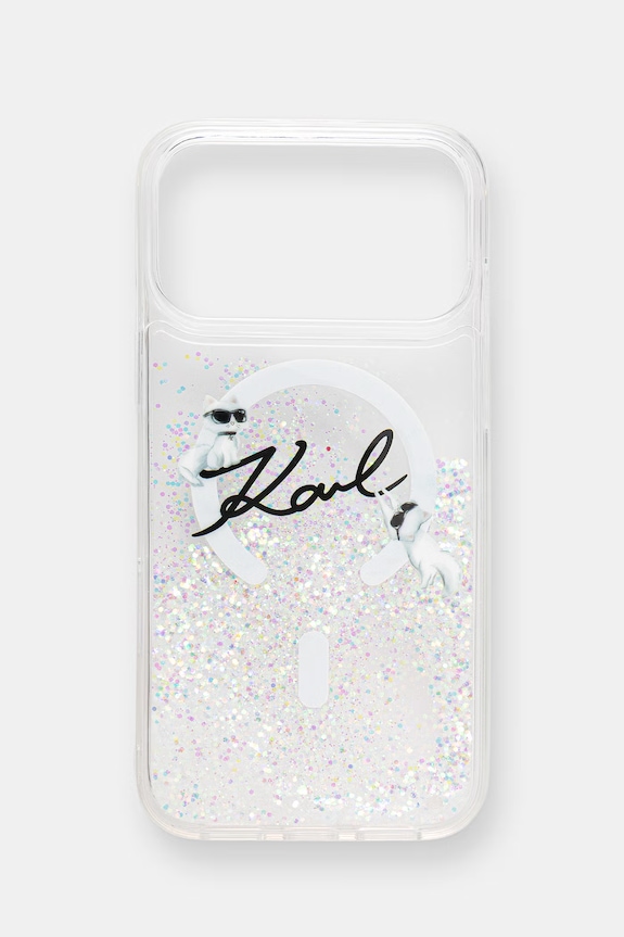 Karl Lagerfeld husă pentru telefon iPhone 17 Pro Max pentru telefon transparent KLHMP17X6LKSCAMT