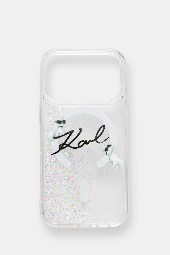 Чехол на телефон Karl Lagerfeld iPhone 17 Pro для телефона прозрачный KLHMP17L6LKSCAMT