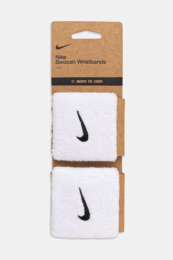 Nike set de benzi de încheietură SWOOSH alb N.101.2405.101
