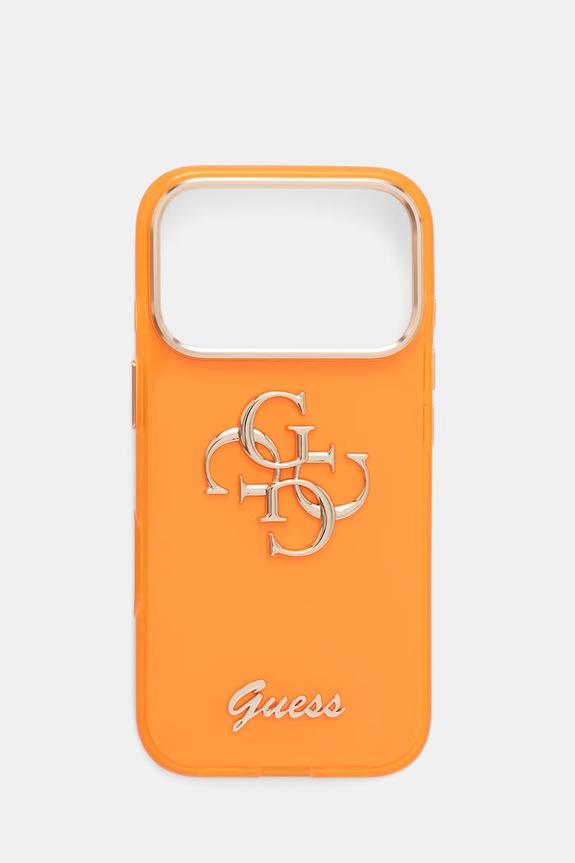 Guess θήκη τηλεφώνου iPhone 17 Pro πορτοκαλί GUHCP17L5HC4MLSO