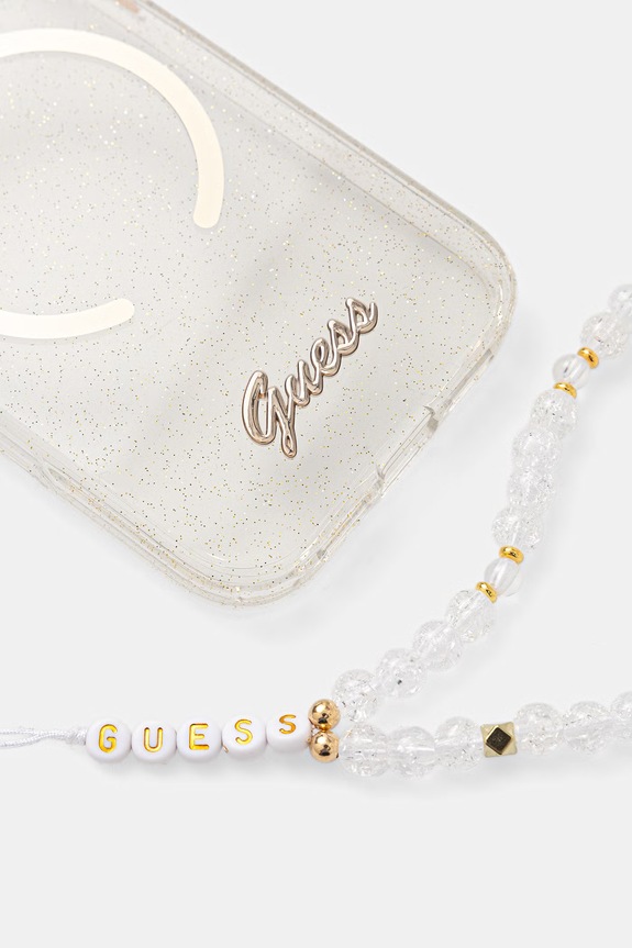 Guess Etui na telefon iPhone 17 Pro GUHMP17L5HTGSMSH transparentny AA00