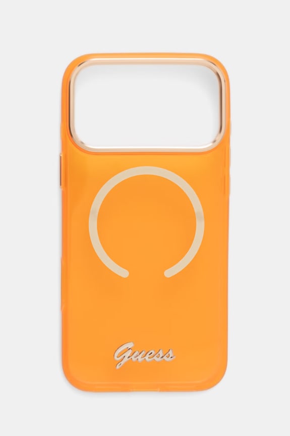 Guess θήκη τηλεφώνου iPhone 17 Pro Max πορτοκαλί GUHMP17X5HTCSMSO