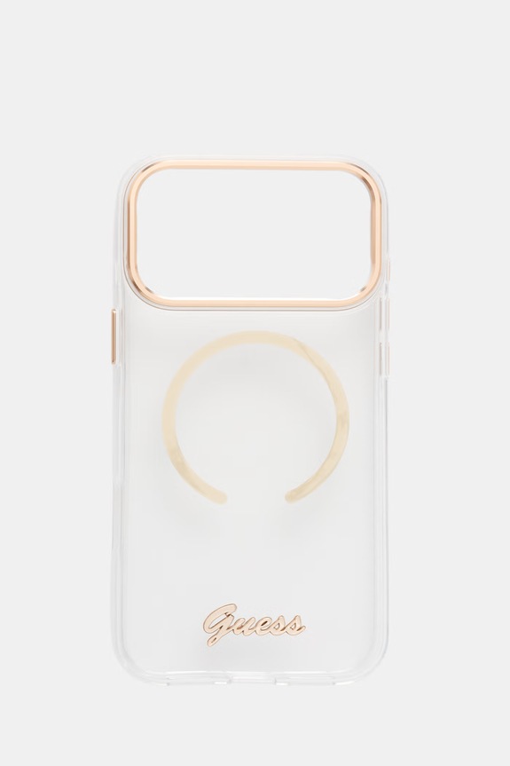 Guess etui na telefon iPhone 17 Pro Max transparentny GUHMP17X5HTCSMST