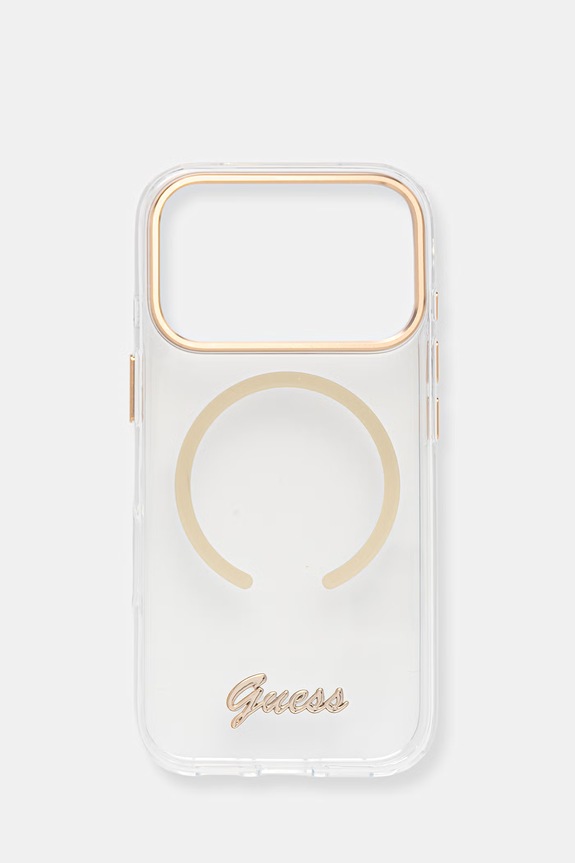 Guess puzdro na telefón iPhone 17 Pro priesvitná GUHMP17L5HTCSMST