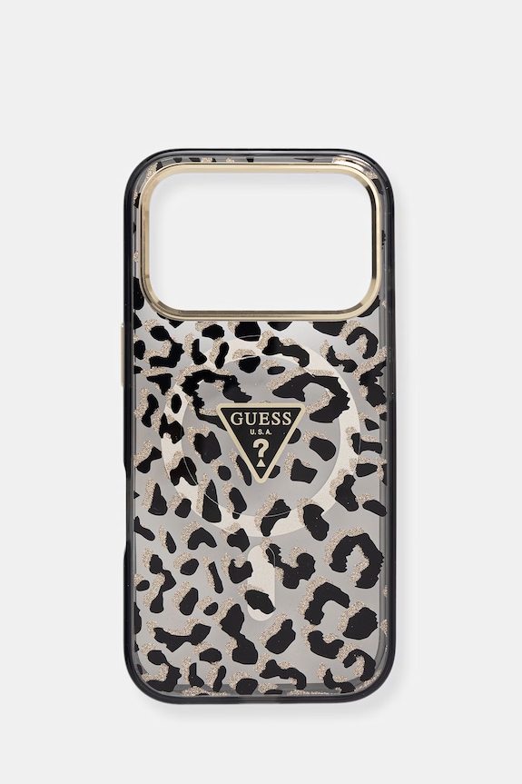 Guess etui na telefon iPhone 17 Pro czarny GUHMP17LHLEGTGLK