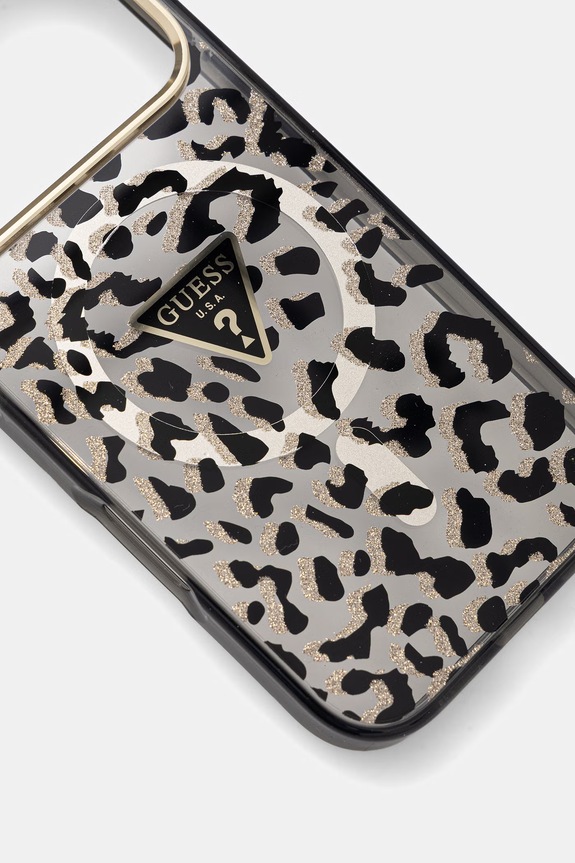 Guess etui na telefon iPhone 17 Pro GUHMP17LHLEGTGLK czarny AA00