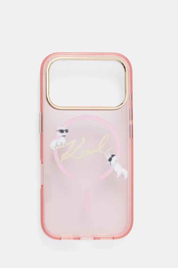 Karl Lagerfeld Etui na telefon iPhone 17 Pro różowy KLHMP17L5HKSCAP