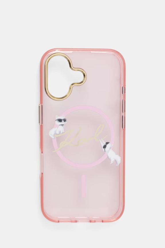Karl Lagerfeld θήκη τηλεφώνου iPhone 17 ροζ KLHMP17S5HKSCAP