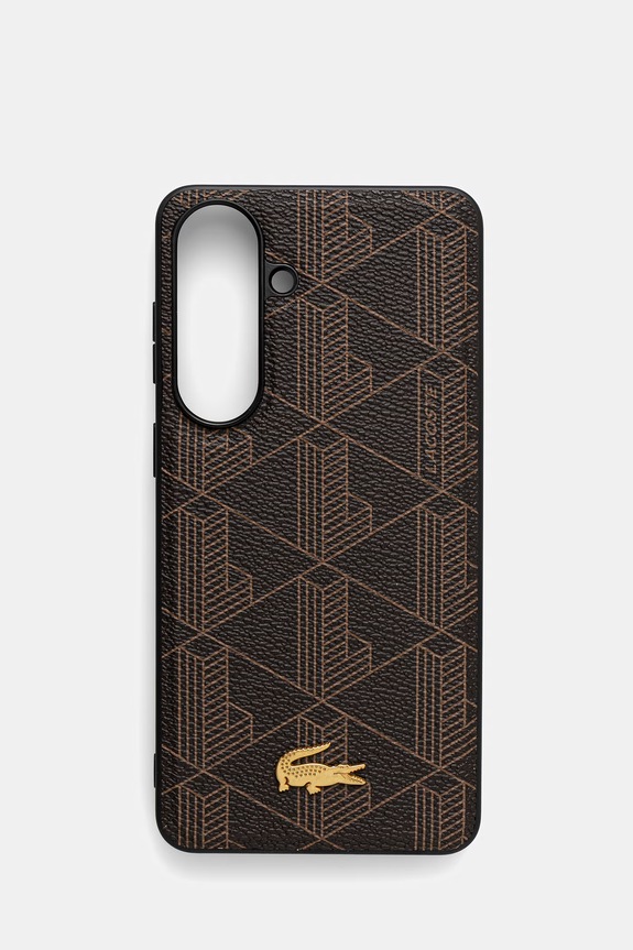 Lacoste etui na telefon z imitacji skóry Samsung Galaxy S26 Plus brązowy LCHMS26MPBSMW