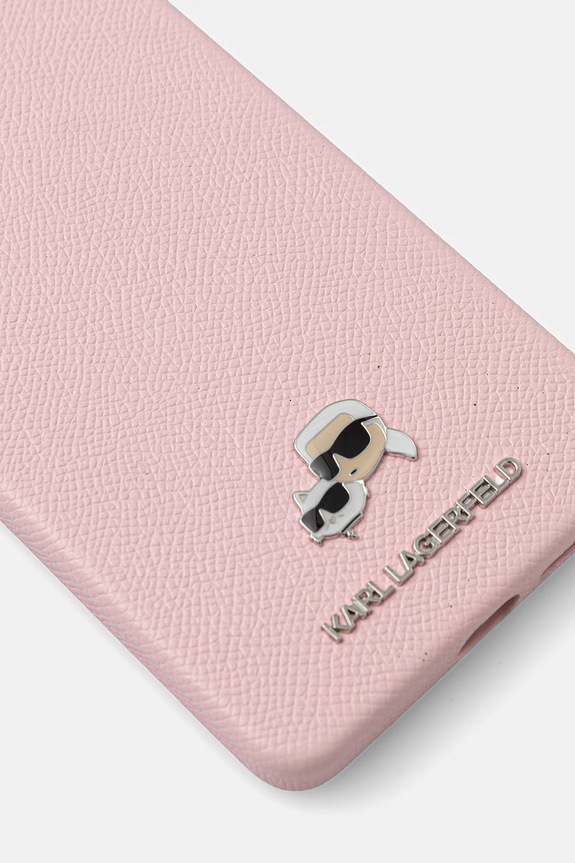 Karl Lagerfeld carcasă de telefon cu imitație de piele Samsung Galaxy S26 Ultra KLHMS26L6PFKCLP roz AA00