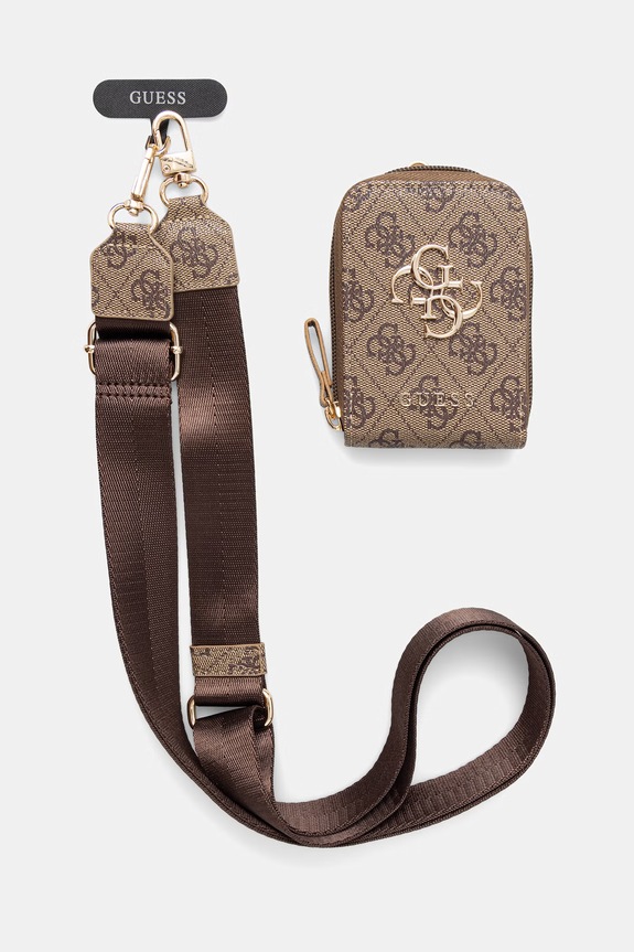 Guess λουράκι τηλεφώνου καφέ GUUCNKP4DGMW