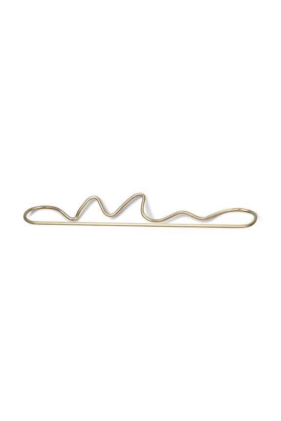 ferm LIVING suport prosop Curvature galben 1104263288