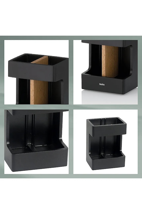 Kela fogkefe és fogkrém tartály KE.23688 fekete AA00