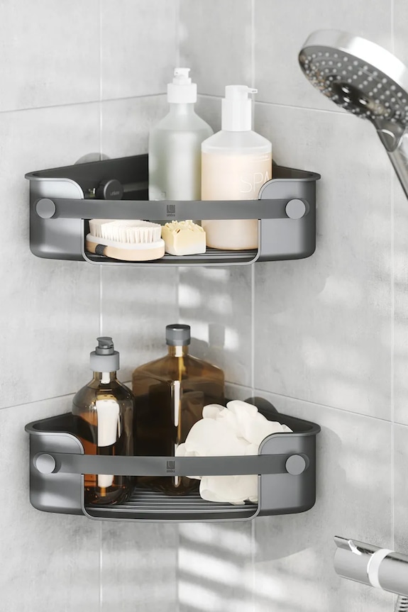 Polica za tuš kabinu Umbra Flex 1021299.040 crna