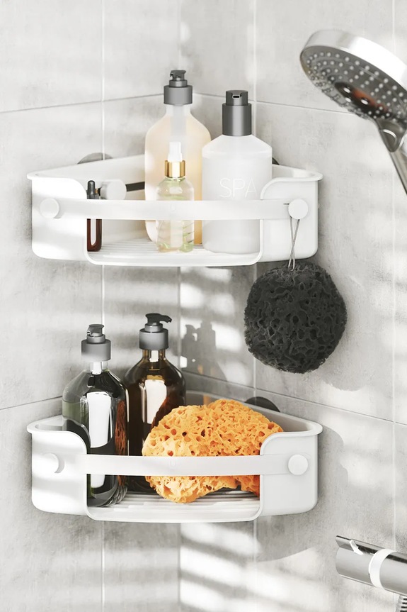 Umbra mensola doccia Flex 1021299.660 bianco