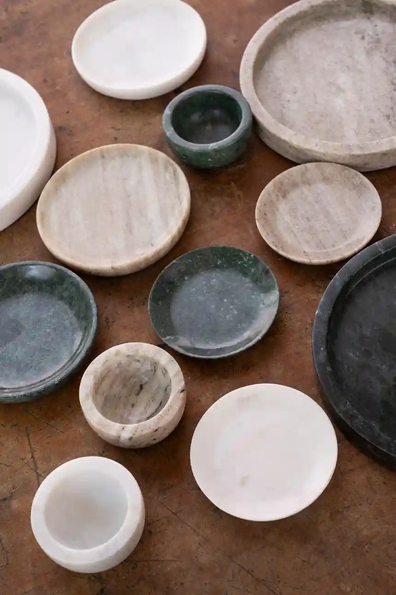 Obývacia izba a spálňa Dekoratívny podnos Madam Stoltz 20 cm KT29605GRN zelená