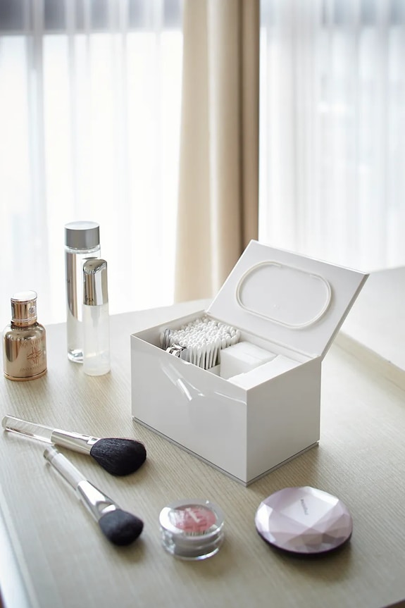 Yamazaki organizator de baie Veil 16 x 10 x 9 cm alb 2427