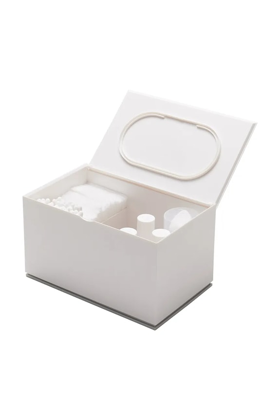 Yamazaki organizator de baie Veil 16 x 10 x 9 cm 2427 alb AA00