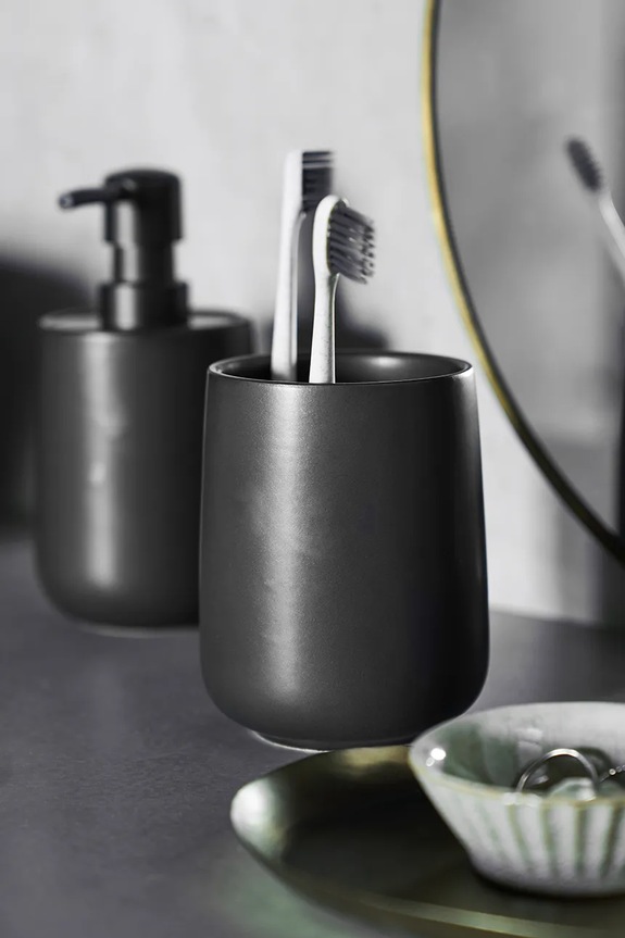 House Doctor κύπελλο μπάνιου από κεραμικό 11 x 8,5 cm 208581022 μαύρο AA00