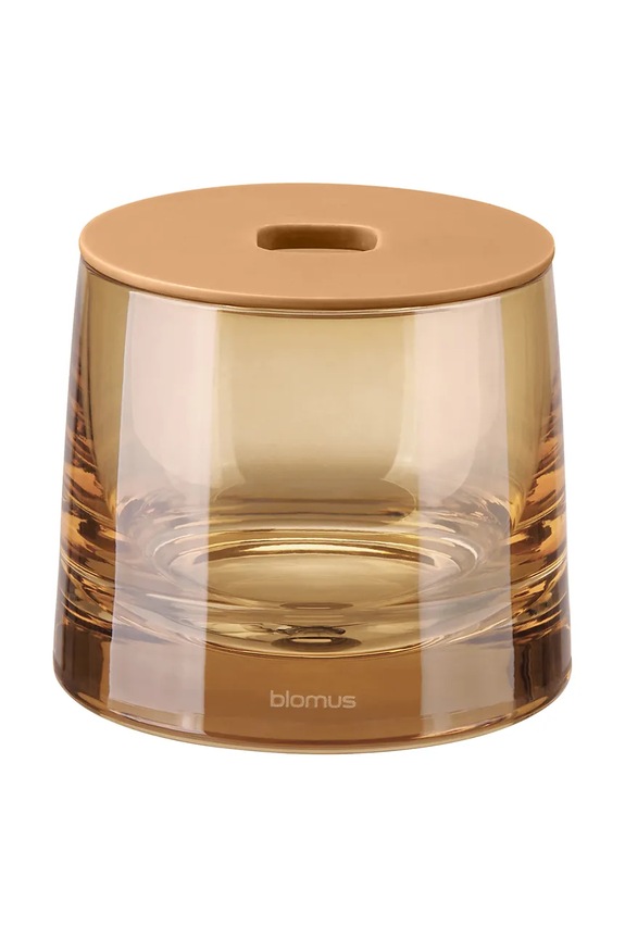 Blomus recipient pentru baie din sticlă colorată portocaliu B67417