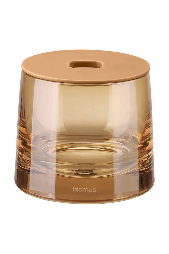 Blomus recipient pentru baie din sticlă colorată portocaliu B67417